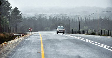 Picture of the recently completed Plettenberg Bay Airport Road.