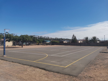 The new netball facility in Darling.