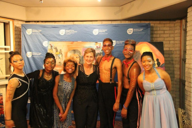 DCAS Minister Anroux Marais with some of the participants in the City Nirvana cabaret