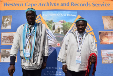 Dignified leaders at the display of DCAS Archives and Records Service on Heritage Day in Saldanha Bay
