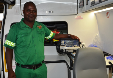 Emergency Care Officer Bam Mvangeli from Lentegeur EMS.
