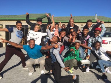 Enthusiastic performers of the Zabalaza Festival stayed in Cape Town