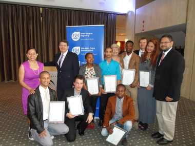 Graduated EPWP beneficiaries with representatives of DCAS and Artscape.