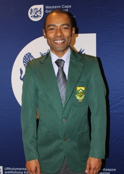 Grandmaster Kenny Solomon in his official South African colours
