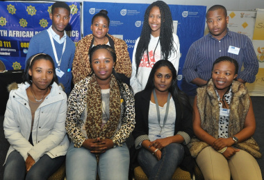 The steering committee elected at the summit: Back row: Xolisa Mtshiselwa (Eden), Patho Tebese (Cape Metro), Noluthando Coka (Cape Metro) and Inga Gozongo (Cape Metro). Front row: Vanessa King (Cape Winelands), Noluvo Nojoko (Cape Metro), Toshina Vanmari.
