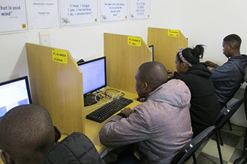 The Ilingelethu e-Centre is committed to serving the community and aid in their skills development.