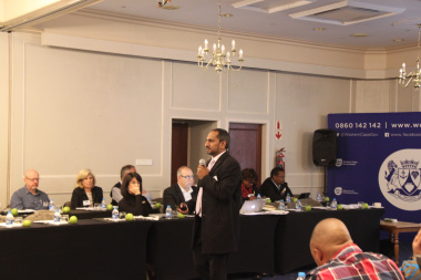 Mr Zakariya Hoosain, Head Official for the Provincial Treasury setting the scene for the workshop and expected outcomes