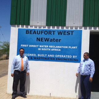 Municipal Manager, Jaffie Booysen and Minister Meyer