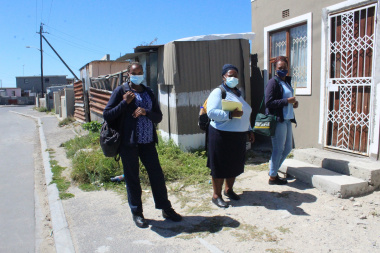 Community Health Workers from Philani conducting TB client tracing and home visits in Lower Crossroads.