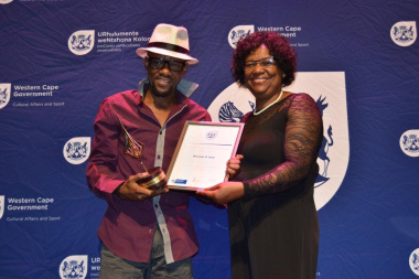 Last-Year's Awards Ceremony:Mluleki D Sam with-Director Jane Moleleki