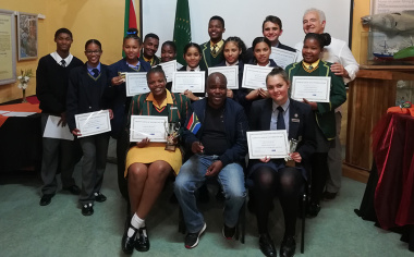 Learners from four local schools participated in a speech evening at the Bartolomeu Dias Museum in Mossel Bay