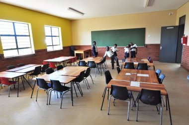 Learners look forward to using their new classroom.