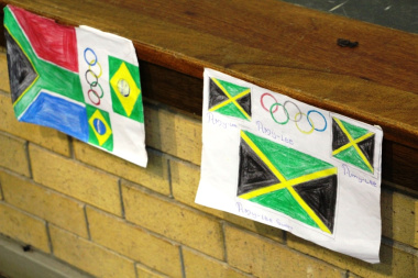 Learners’ support for their favourite countries was illustrated during an art competition