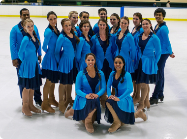 The senior synchro team that competed in last year's WP championships  (Photo by Tiana Stanton)