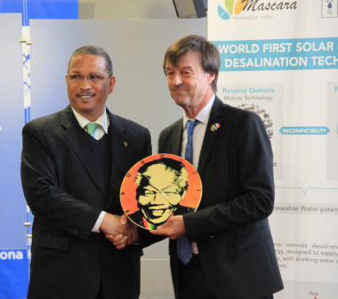 Minister for the Ecological and Inclusive Transition, M. Nicolas Hulot, and the Western Cape Government’s MEC for Finance, Dr Ivan Meyer