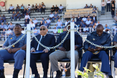Minister Albert Fritz at the SAPS festive season safety campaign 