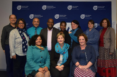 Minister Anroux Marais (front centre) with Cape Town Museum management committee members and staff of DCAS who support Museum Services.