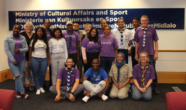 Minister Anroux Marais meets with the scout.