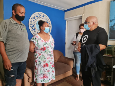 Minister Fritz visits families of those killed and injured