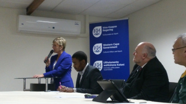 Minister Marais addressing team WC