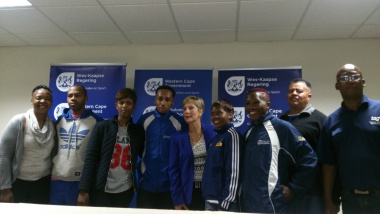 Minister Marais with the captains