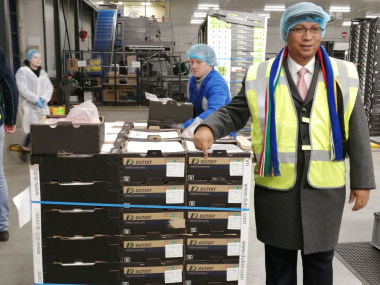  Minister Meyer-Fruit from the Western Cape at a distribution centre in the Netherlands