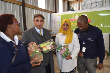 Minister Meyer visits farming projects in the Cape Metro