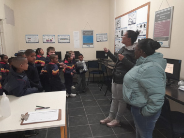 Learners visiting the eCentre 