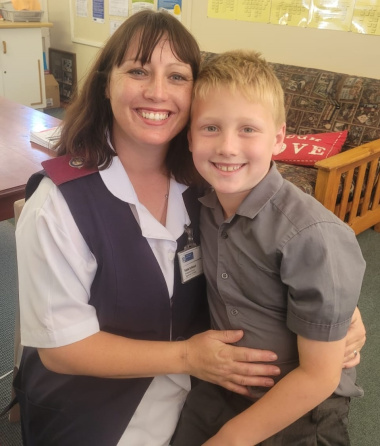 Nurse and mother Tonia Aylward knows how important it is that her son Benjamin (6) receives all his immunisations.