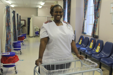 Nurse Lizeka Dana, Advanced Midwife at Groote Schuur Hospital.