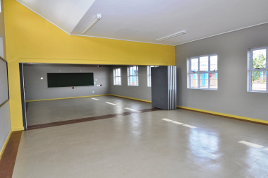 One of the senior phase classrooms.