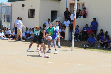 Overstrand Municipality in an intense match against the Department of He...