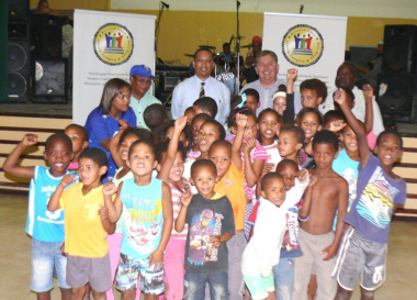 Dr Ivan Meyer celebrates human rights day with community.