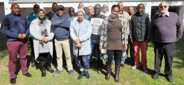 Participants at a training and mentoring programme event.