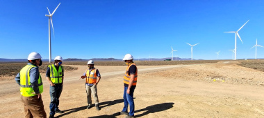 Minister Maynier visits Perdekraal East Wind Farm