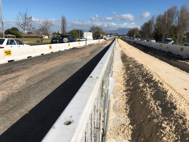  Phase 2 median widening and barrier