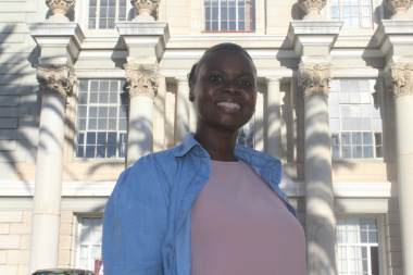 A happy Nangamso Liwane after her successful transplant at Groote Schuur Hospital.