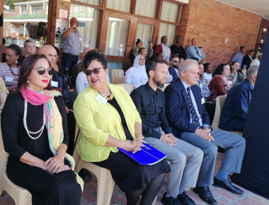 FL:CEO of Artscape and Award Winning Human Rights Activist, Dr Marlene le Roux, Minister of Social Development, Ms Sharna Fernandez, Minister of Police Oversight and Community Safety, Mr Reagen Allen, Founder of the Chrysalis Academy, Mr Mark Wiley.
