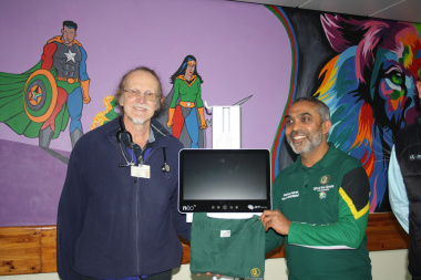 Dr Mark Wates pictured alongside Dr Naeem Kathrada.