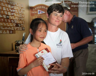 Qu Zijiao won 3rd prize at the Western Cape Sailing Championship