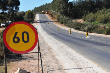 Roadworks on the R321