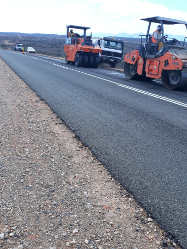 Roadworks on the R62