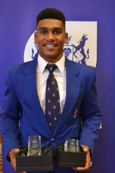 Rugby player Damian Willemse was the winner in the newcomer of the year category at the Cape Town Metro Sport Awards