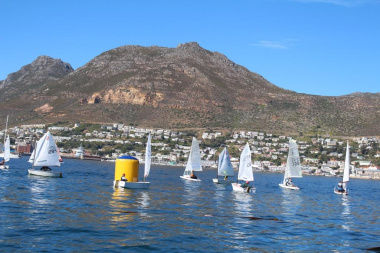 Sailors getting ready for the next race to start