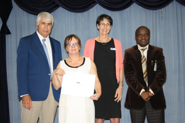 From left: Prof. Craig Househam (Western Cape Head of Health), Mrs Sandra Roodt (Head of Nursing at Red Cross War Memorial Children’s Hospital), Dr Beth Engelbrecht (Deputy-Director General: Chief of Operations, Western Cape Government Health) and Dr Mato
