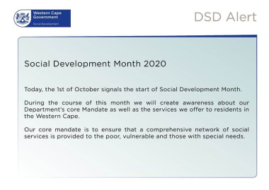 Social Development Month