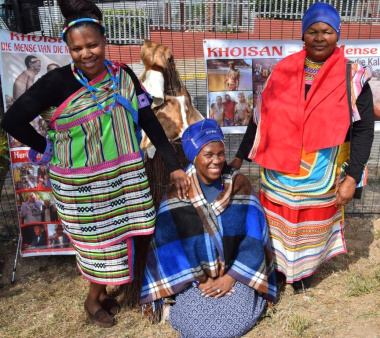 Spontaneous traditional expressions at the Khoisan display on Heritage Day in the West Coast