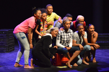 Team Most Wanted, from Swellendam, perform at the Saturday Showcase at the Baxter Theatre’s Zabalaza Festival.
