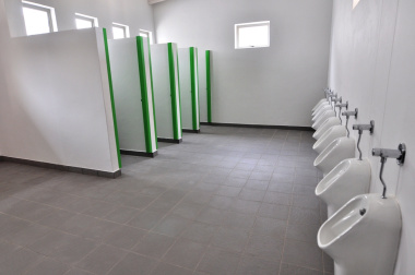  The boys’ toilet facility.