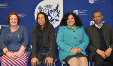 The Cape Town Museum management committee members. From left Amanda Lomberg, Bradley Van Sitter, Dr June Bam-Hutchison and Dr Bongani Cyprian Ndhlovu.